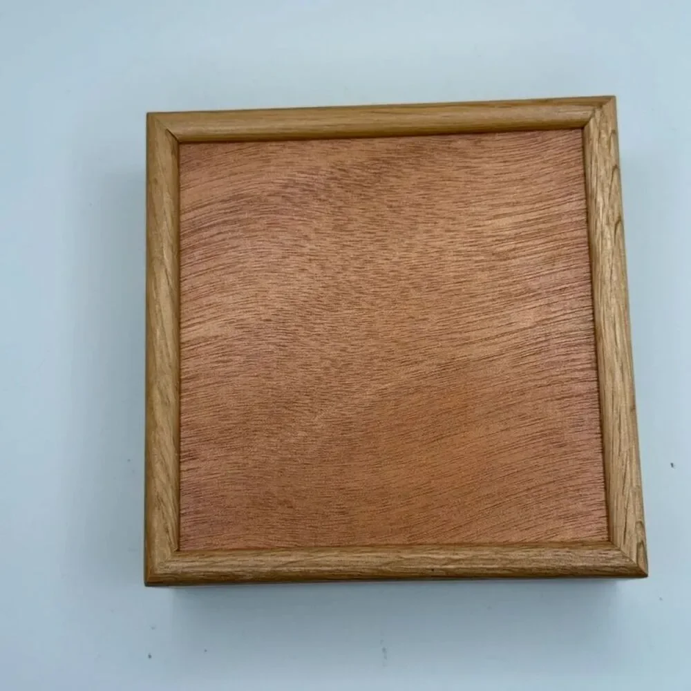 Vintage Country Flower Basket Coaster Set of 4 with Wooden Holder Cottagecore